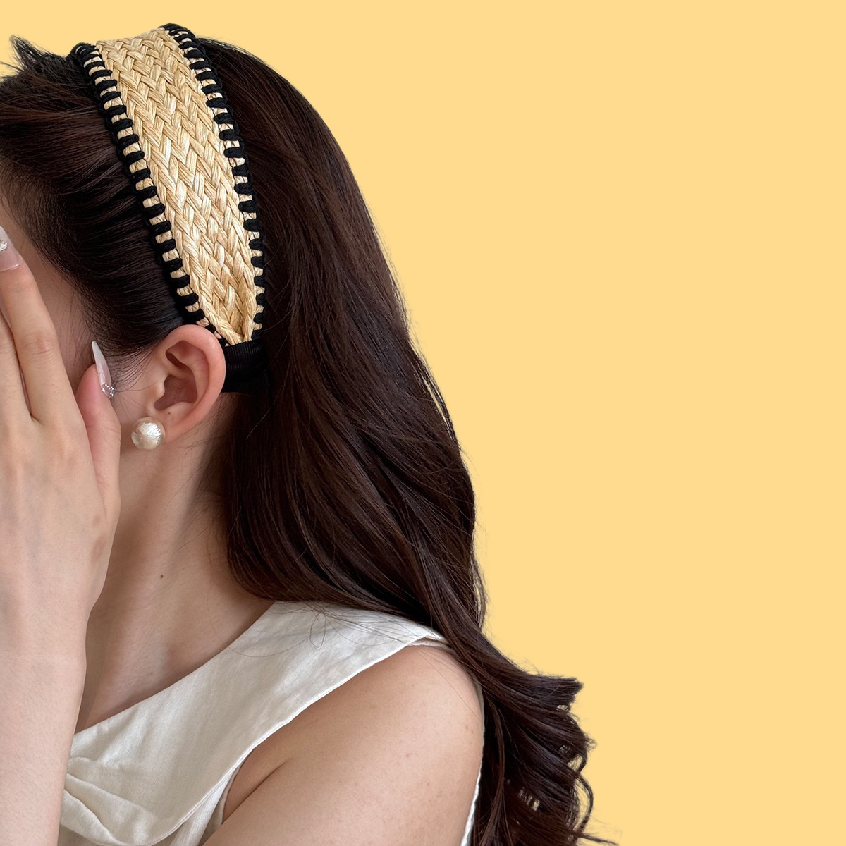 Boho Braided Headband - Wide Woven Beach Hair Accessory (Vacation Ready)