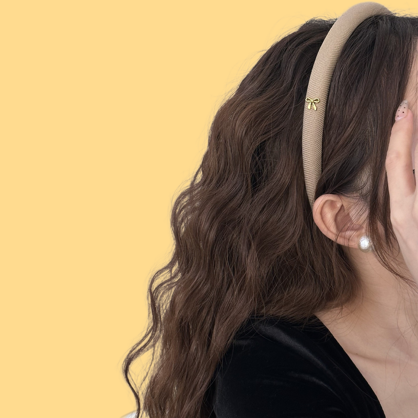 Gold Label Headband - Velvet Bow Hairband (5 Colors)