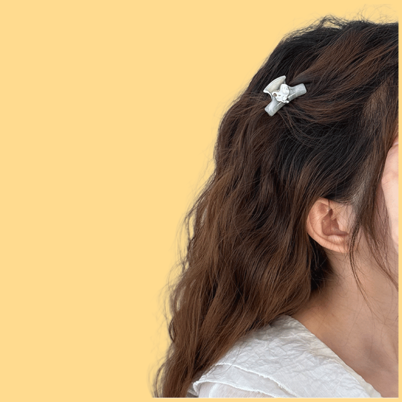 Moon Phase Hair Clip - Chinese Ink Style Mini Clips (3 Designs)