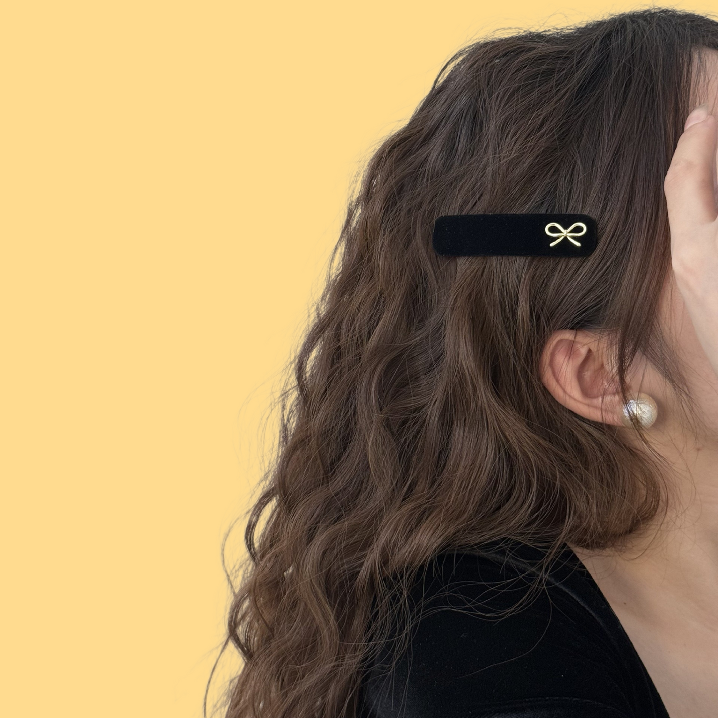 Chanel-Style Velvet Hair Clip - Bow Barrette (4 Styles)