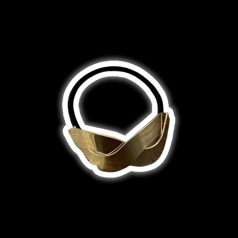 Brushed Metal Hair Tie - Minimalist Elastic (7 Styles)