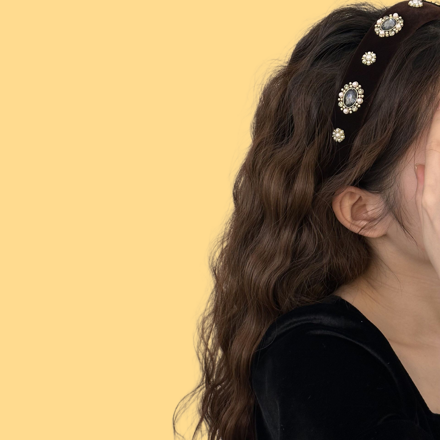 Crystal-Studded Headband (2 Colors)
