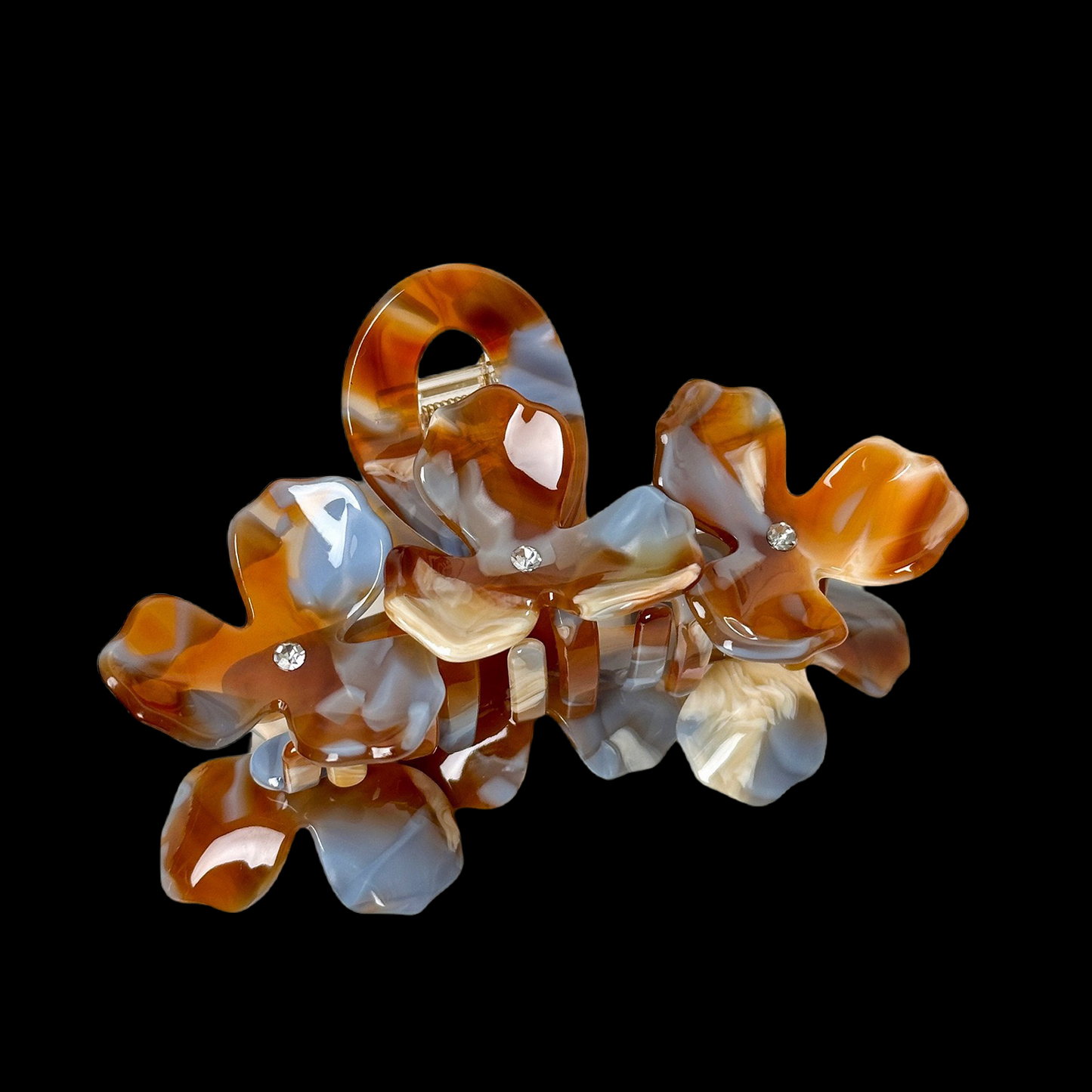 3D Flower Claw Hair Clip