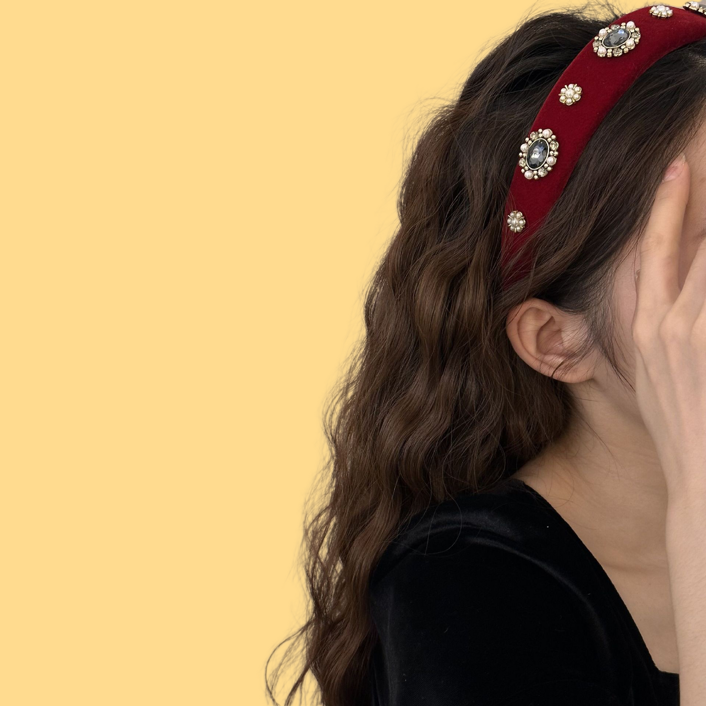 Crystal-Studded Headband (2 Colors)