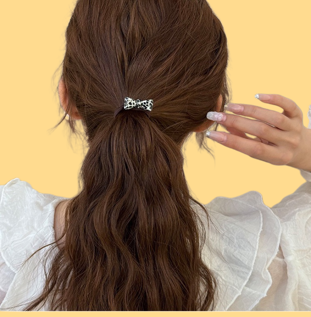 3D Bow Scrunchie Acetate Hair Tie (5 Styles)