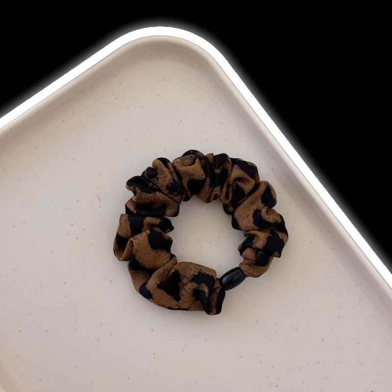 Leopard Print Hair Tie - Stretchy Scrunchies (3 Styles)
