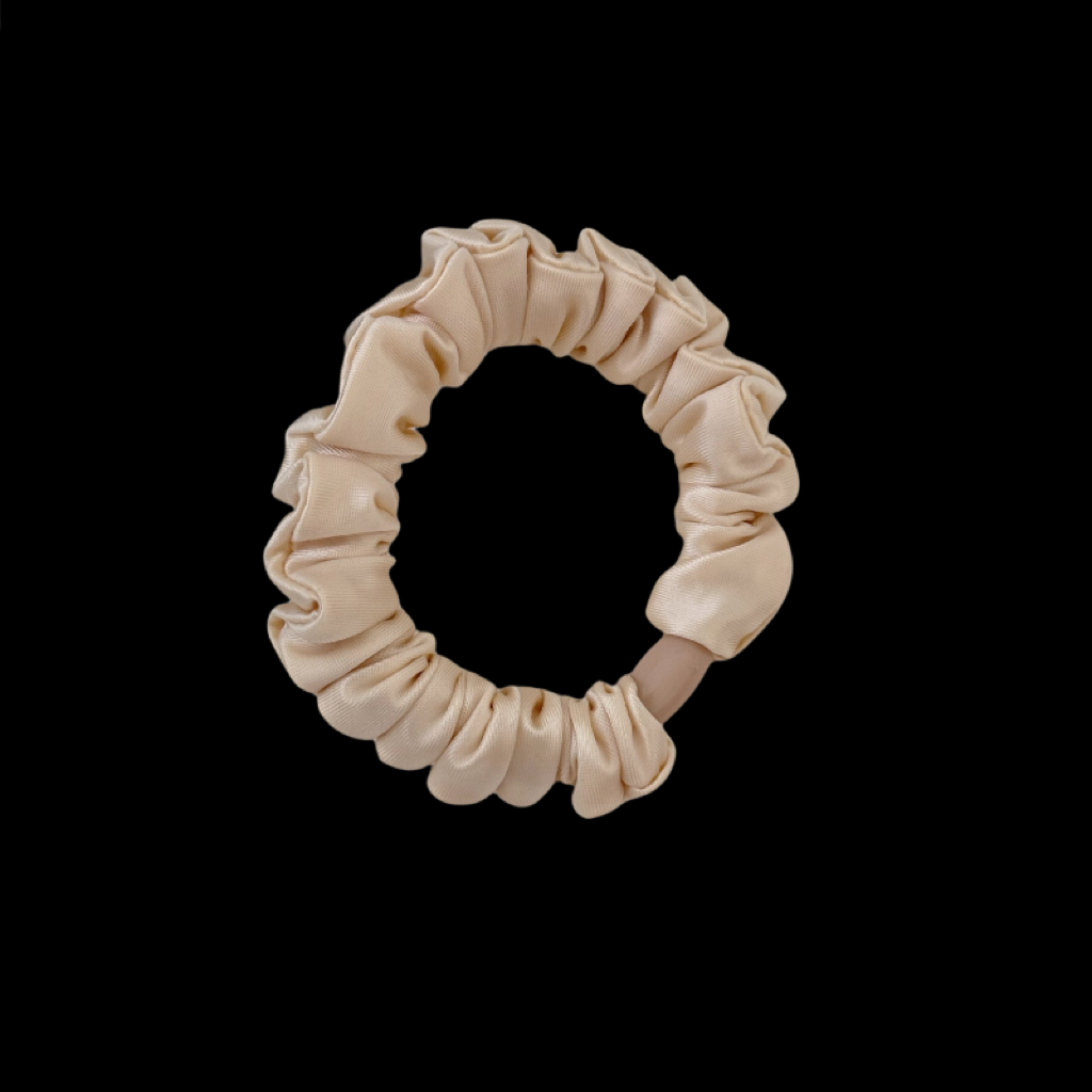 Crushed Satin Hair Tie Set - Minimalist Elegance (8 Neutral Shades)