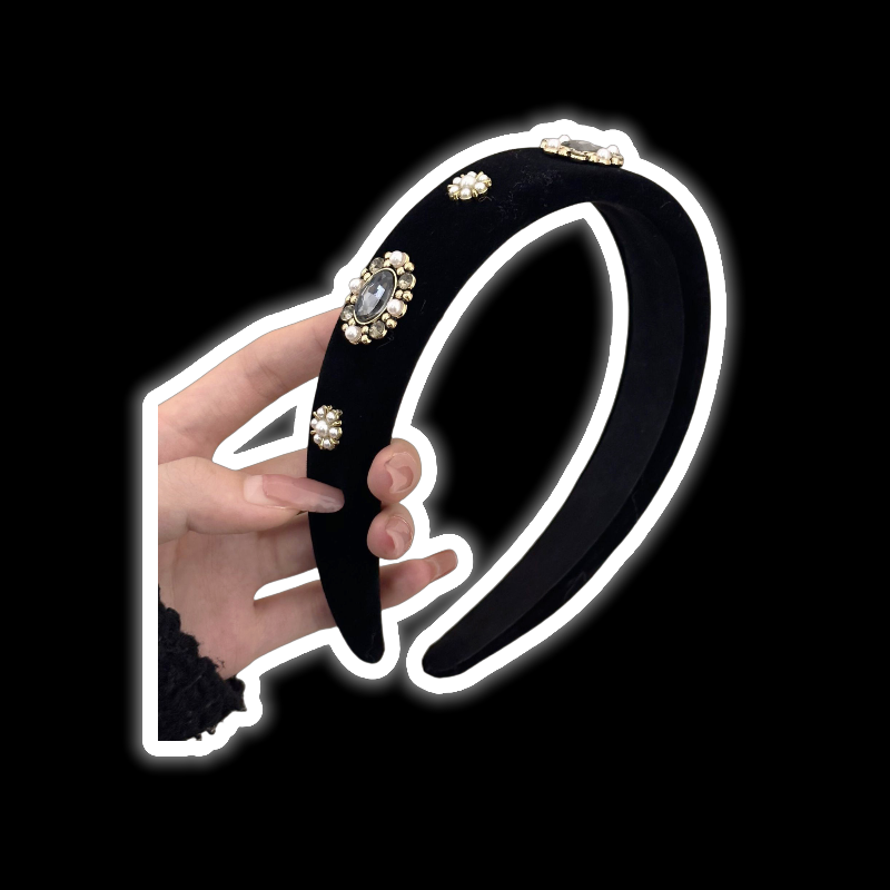Crystal-Studded Headband (2 Colors)