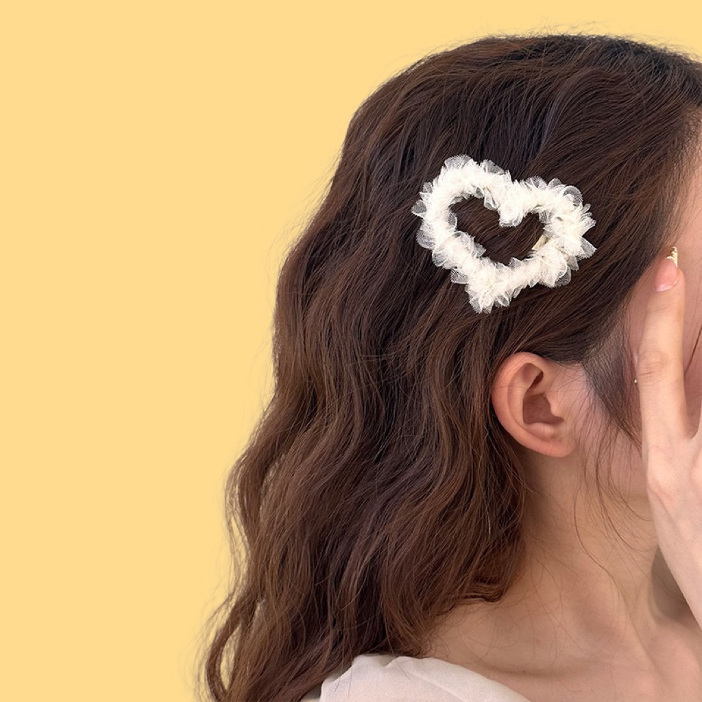 Cloud Love BB Hair Clip (Pink/Beige)