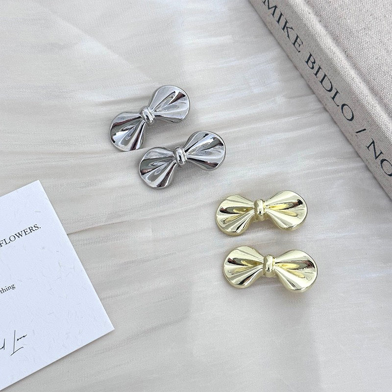 Princess Butterfly Hair Clip - Small Snap Clip (Gold/Silver)