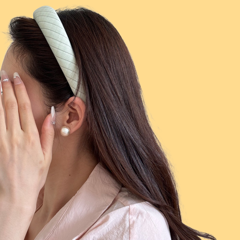 French Textured Headbands - Minimalist Stripe Collection (5 Neutral Tones)