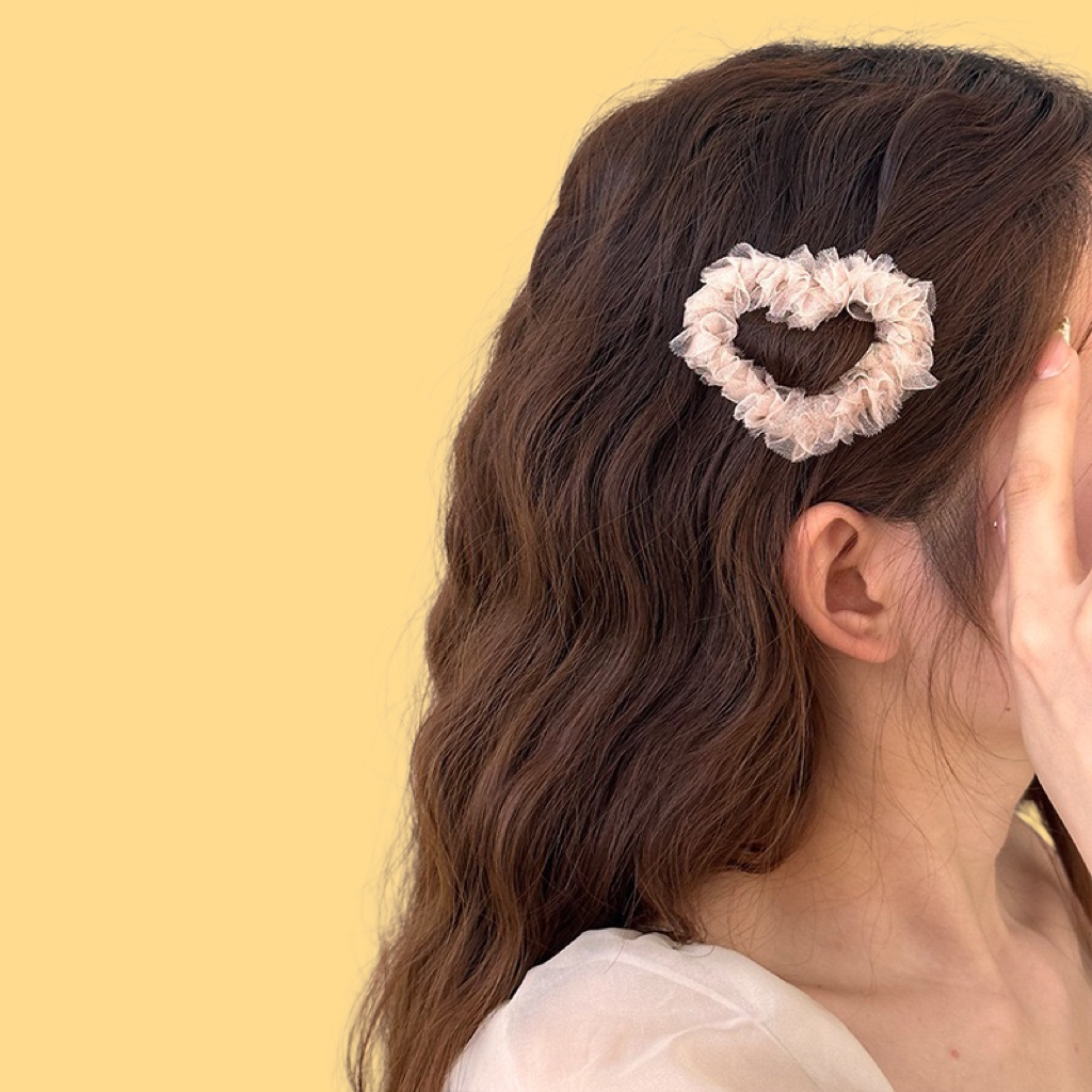 Cloud Love BB Hair Clip (Pink/Beige)