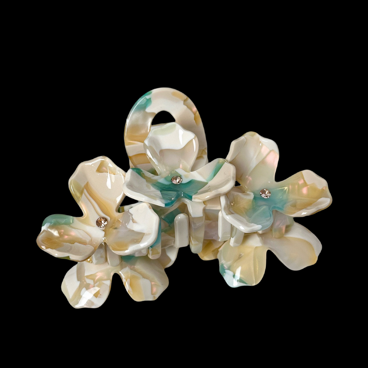 3D Flower Claw Hair Clip
