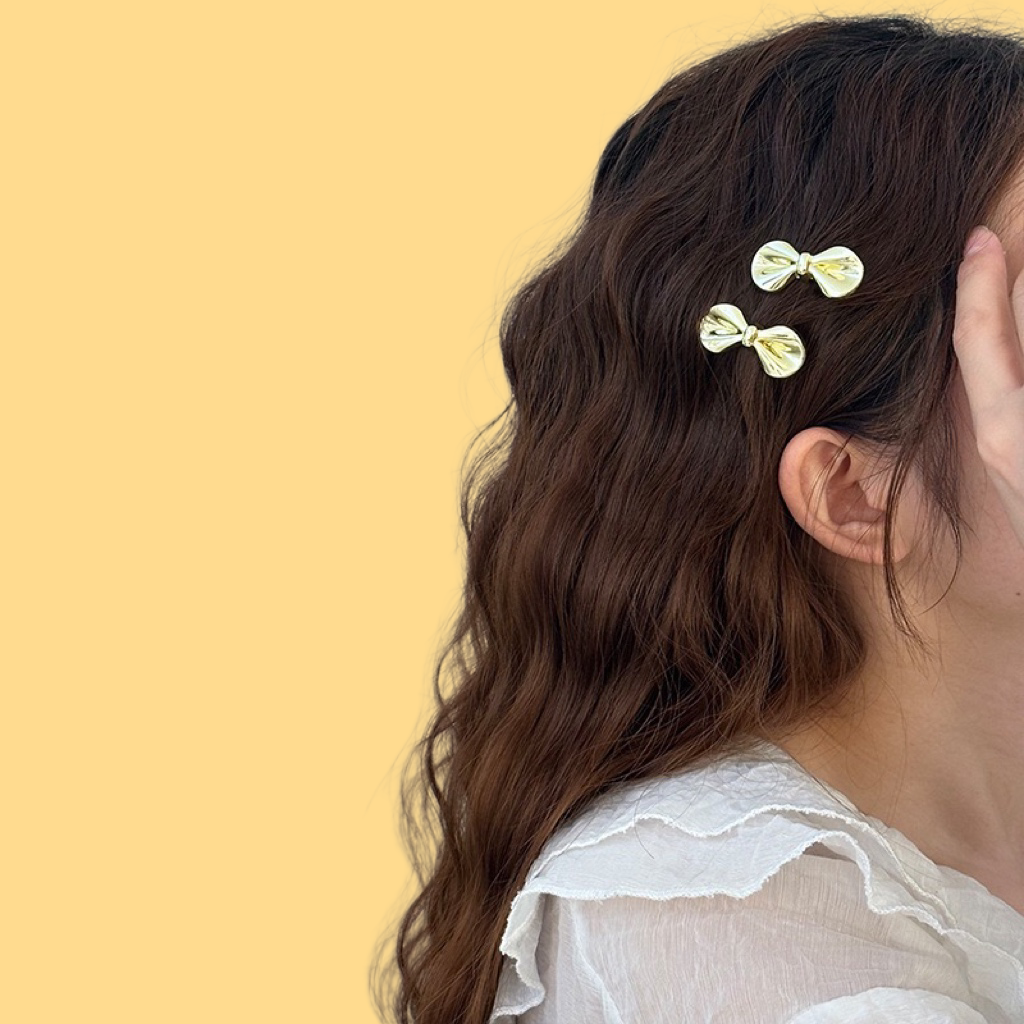 Princess Butterfly Hair Clip - Small Snap Clip (Gold/Silver)