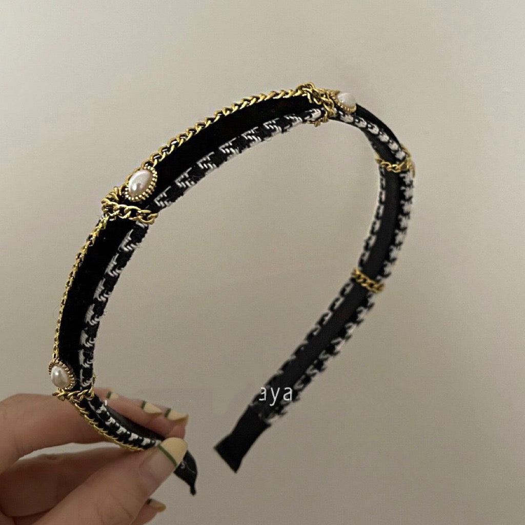 Pearl & Tassel Headband - Swedish Maiden Style