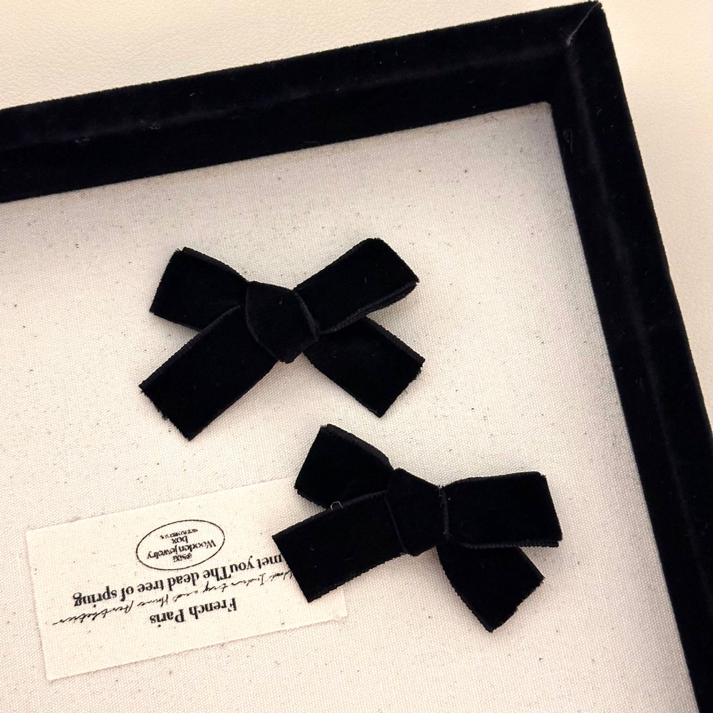 Velvet Bow Hair Clip - "Princess" Style