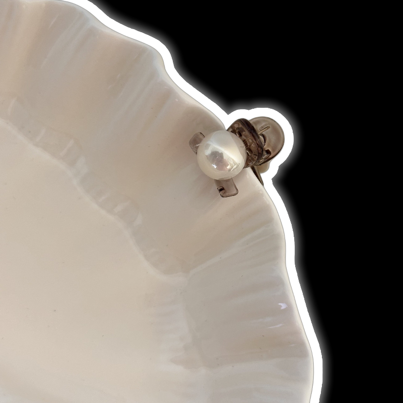 Pearl Mini Hair Claw - Petite Snap Clip (3 Colors)