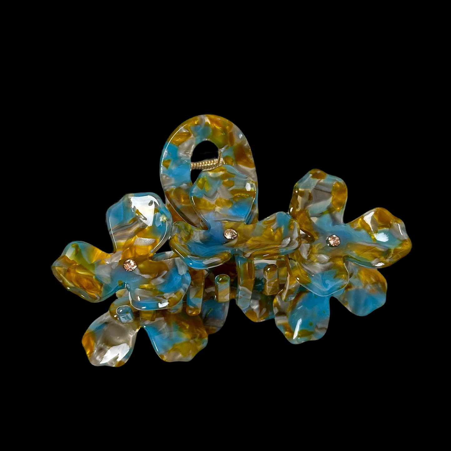 3D Flower Claw Hair Clip