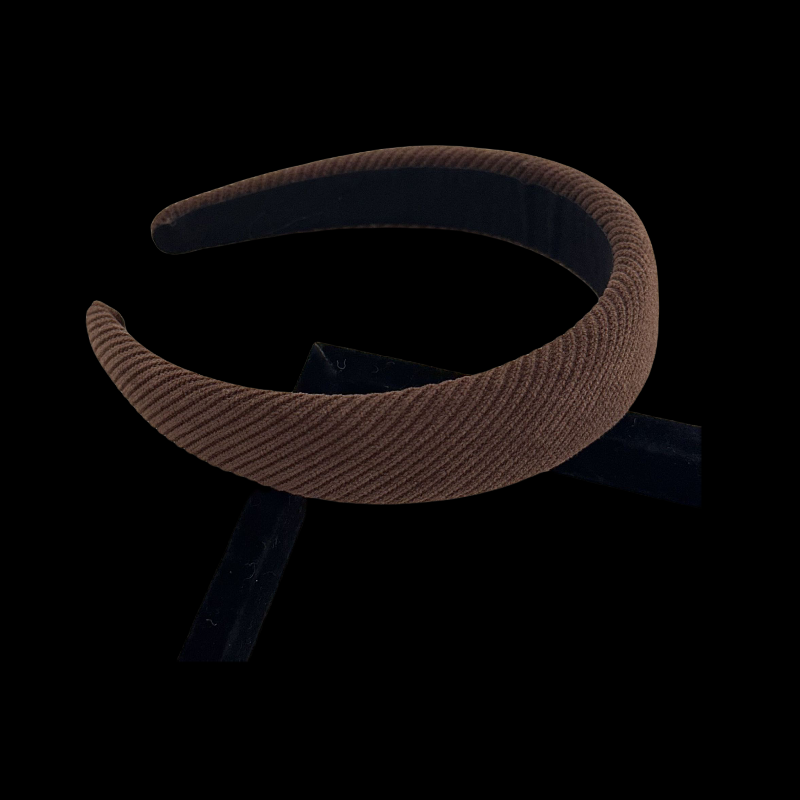 Vintage Plaid Headband - Wide Knit Hairband (Fall Collection)