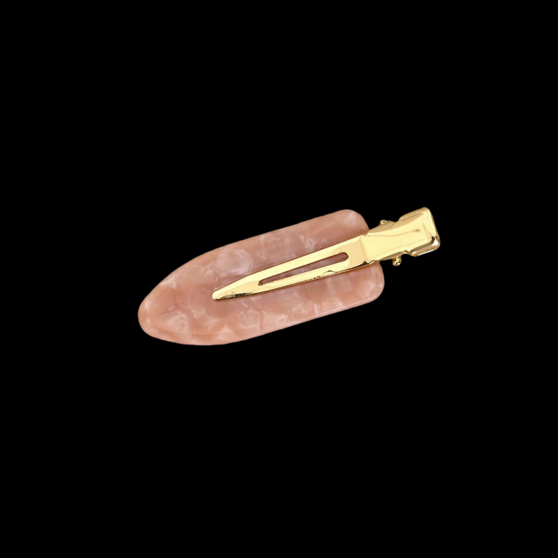 Acetate Seamless Hair Clip - Oval Side Clip (2 Colors)