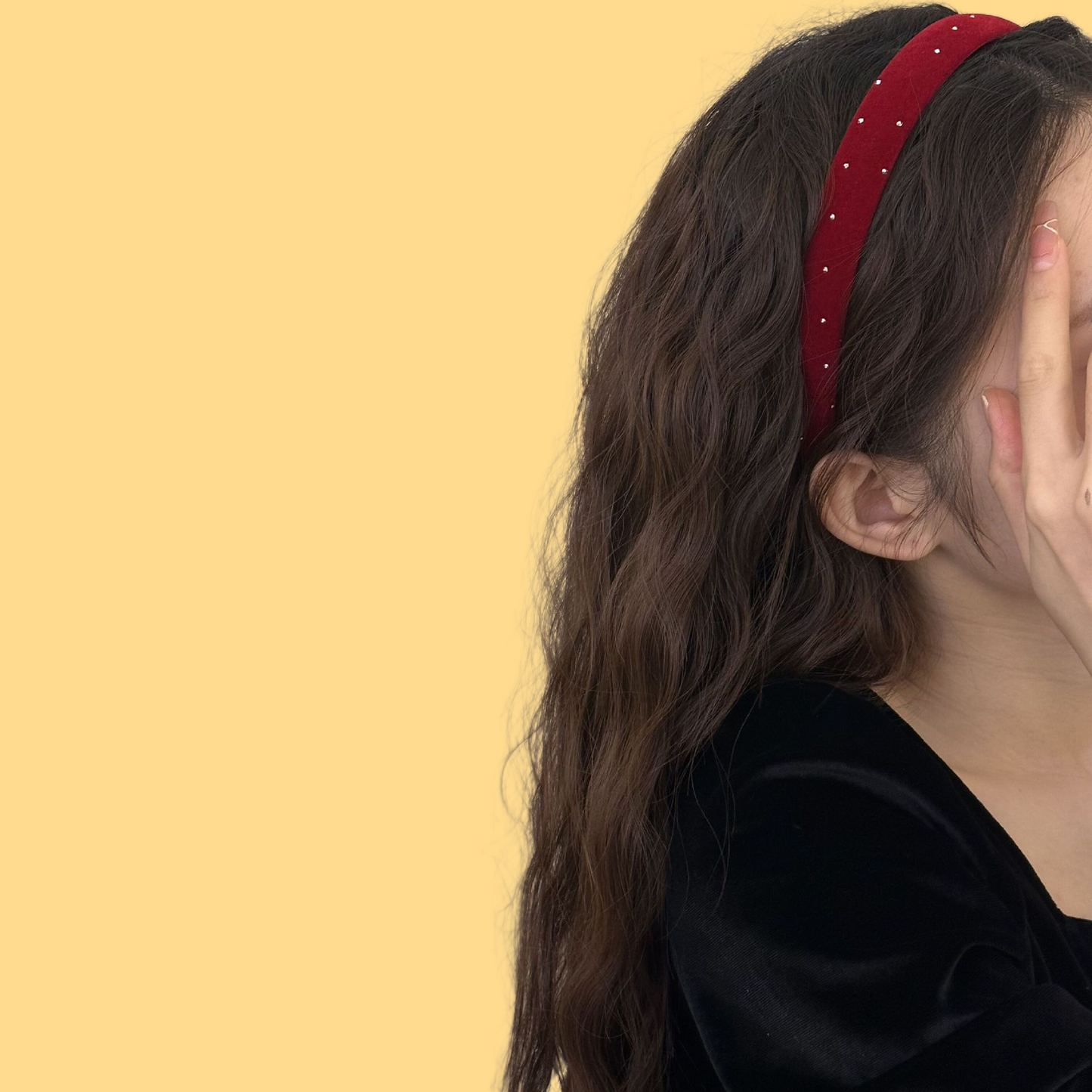 Velvet Star Headband - Wide French Hairband (2 Colors)