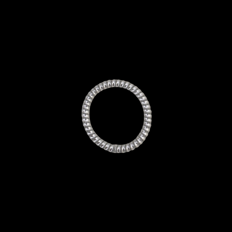 Silver Coil Hair Tie - Hypnotic Wire Loops (3 Sizes)