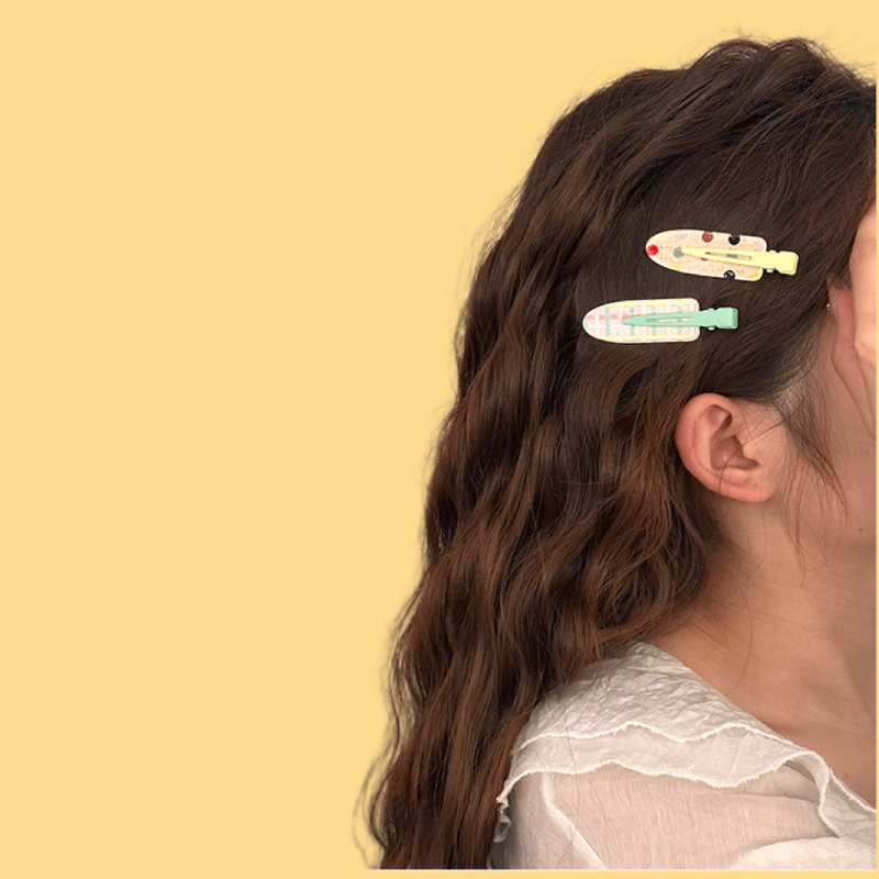 Juice Series Hair Clips - 6 Fruity Designs (Set of 2)