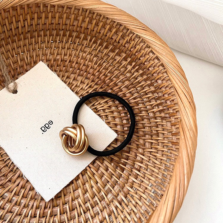 Minimalist Hair Tie - Twisted Metal Cuff (Single Piece)