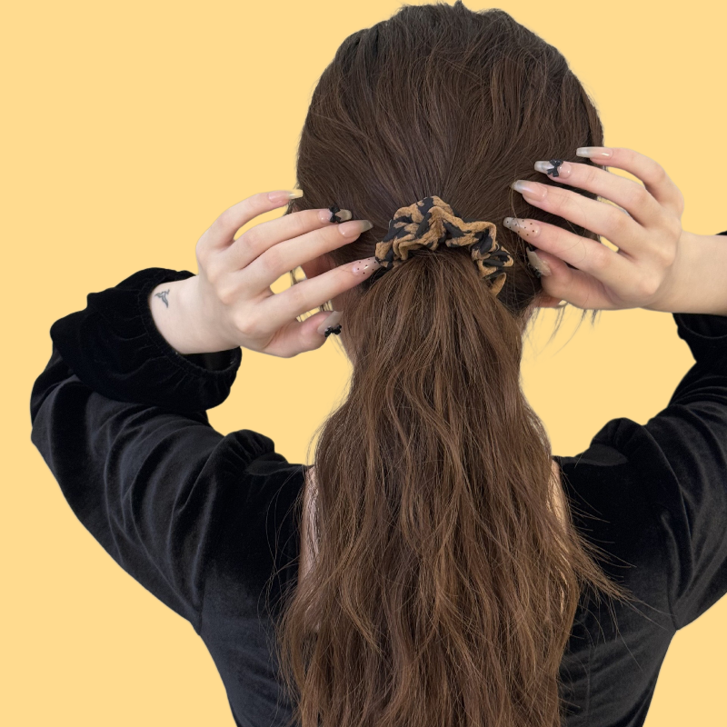 Leopard Print Hair Tie - Stretchy Scrunchies (3 Styles)