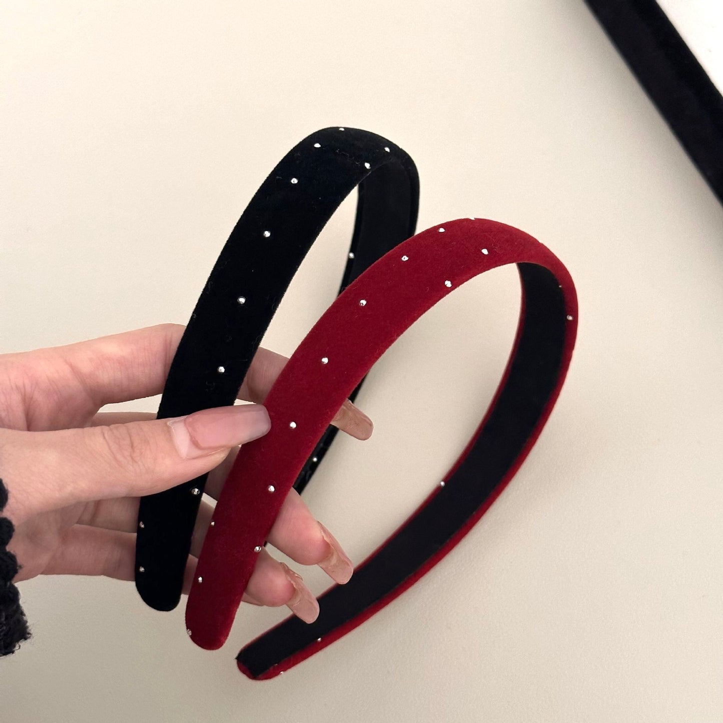 Velvet Star Headband - Wide French Hairband (2 Colors)