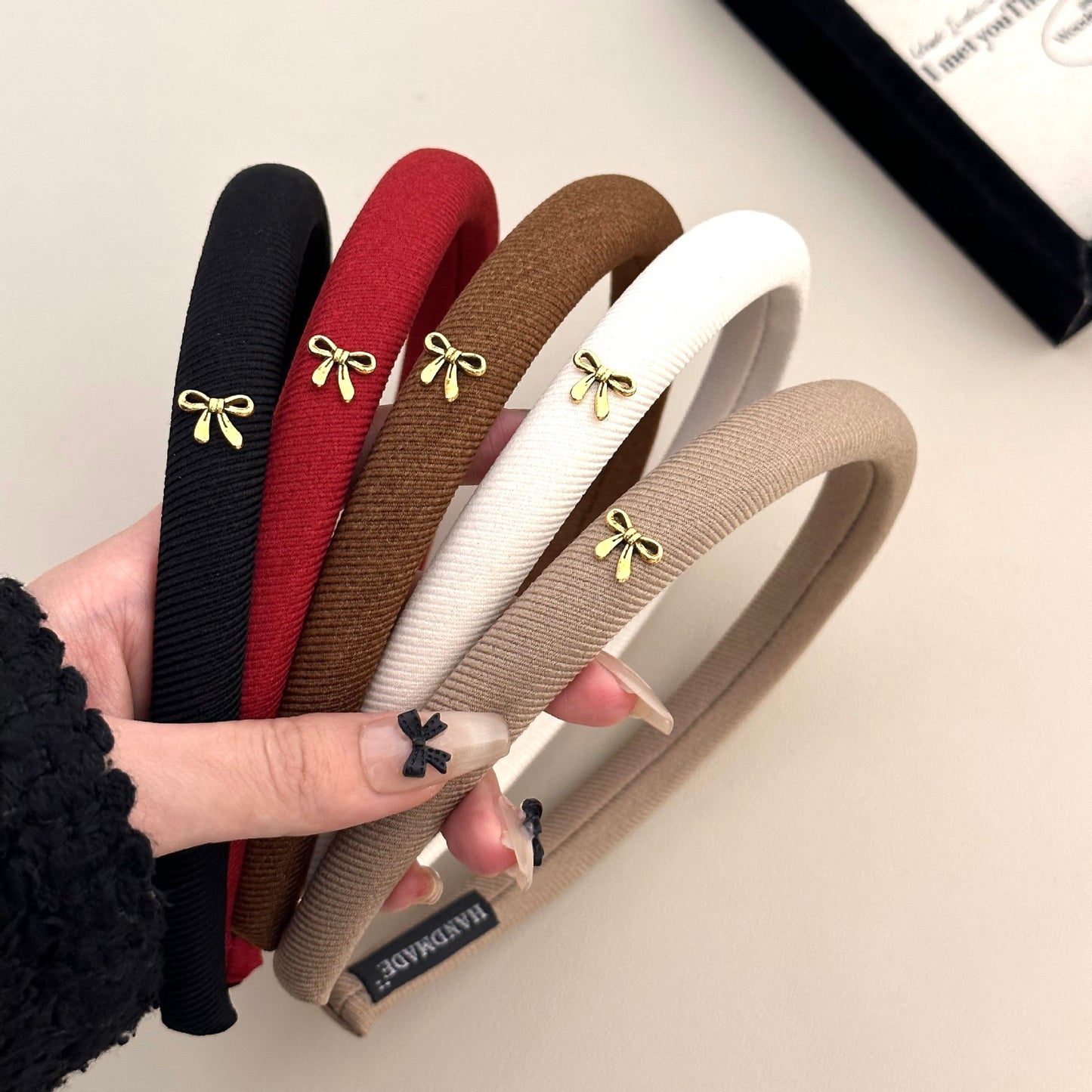 Gold Label Headband - Velvet Bow Hairband (5 Colors)