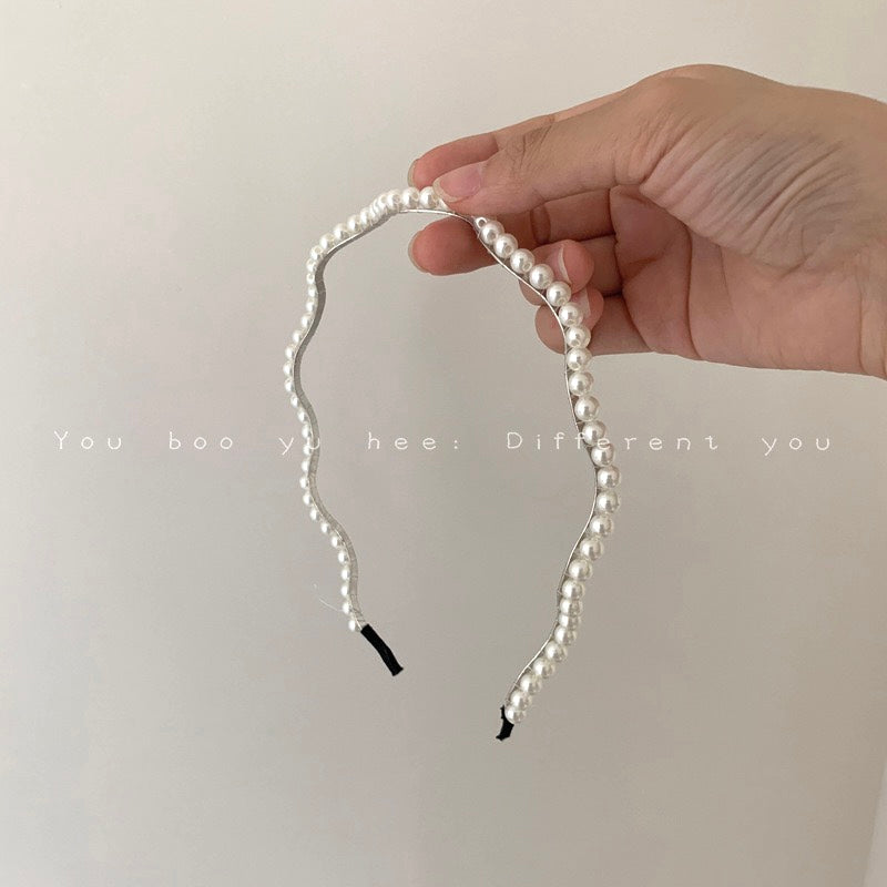 Elegant Freshwater Pearl Headband