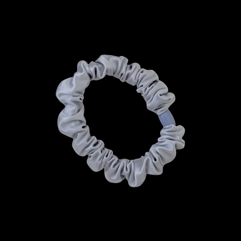 Crushed Satin Hair Tie Set - Minimalist Elegance (8 Neutral Shades)