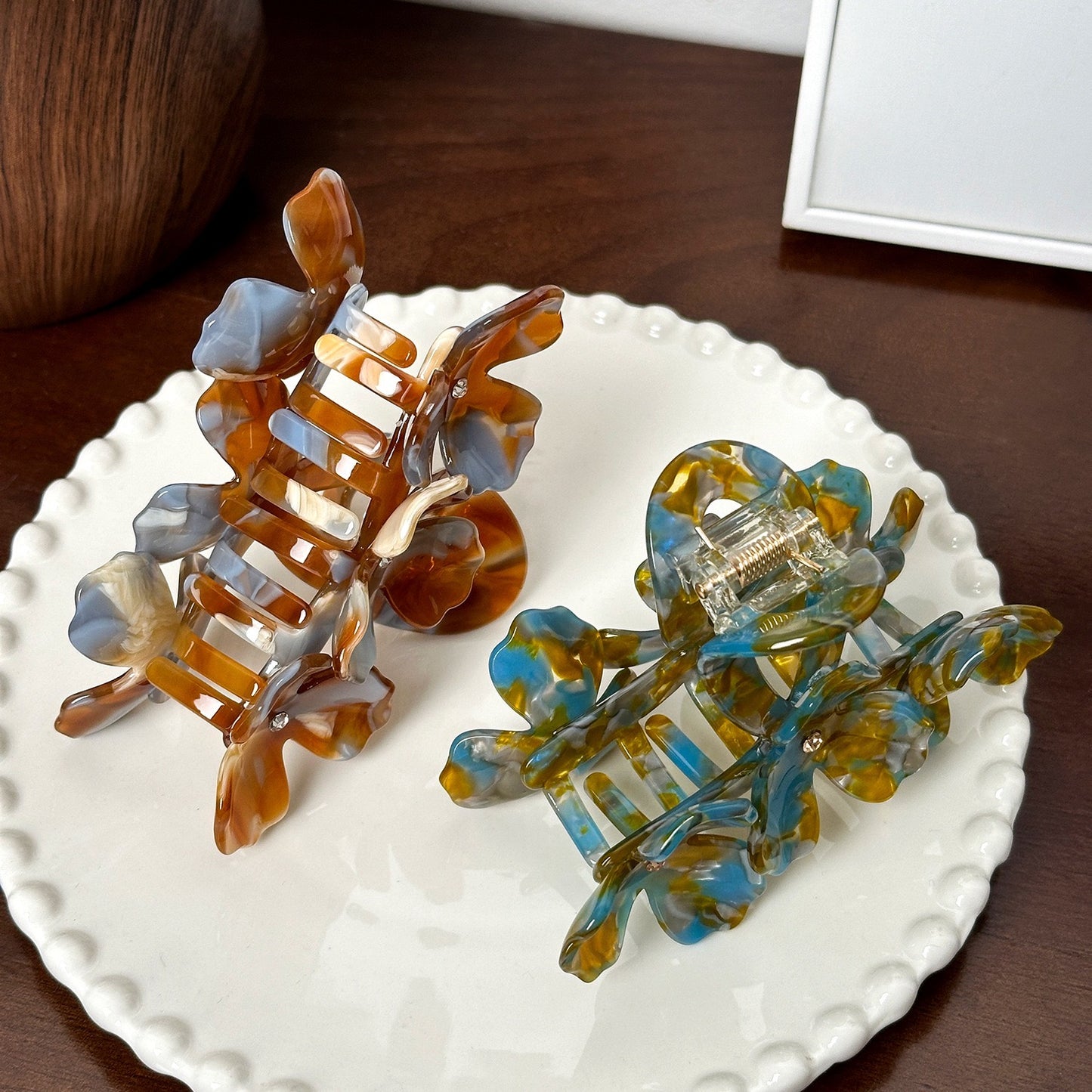 3D Flower Claw Hair Clip