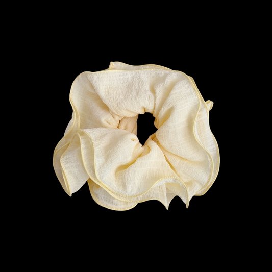 French Layered Ruffle Scrunchie - Soft & Feminine