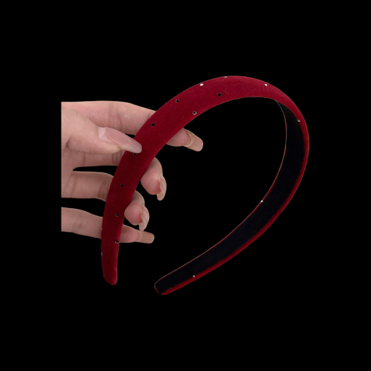 Velvet Star Headband - Wide French Hairband (2 Colors)