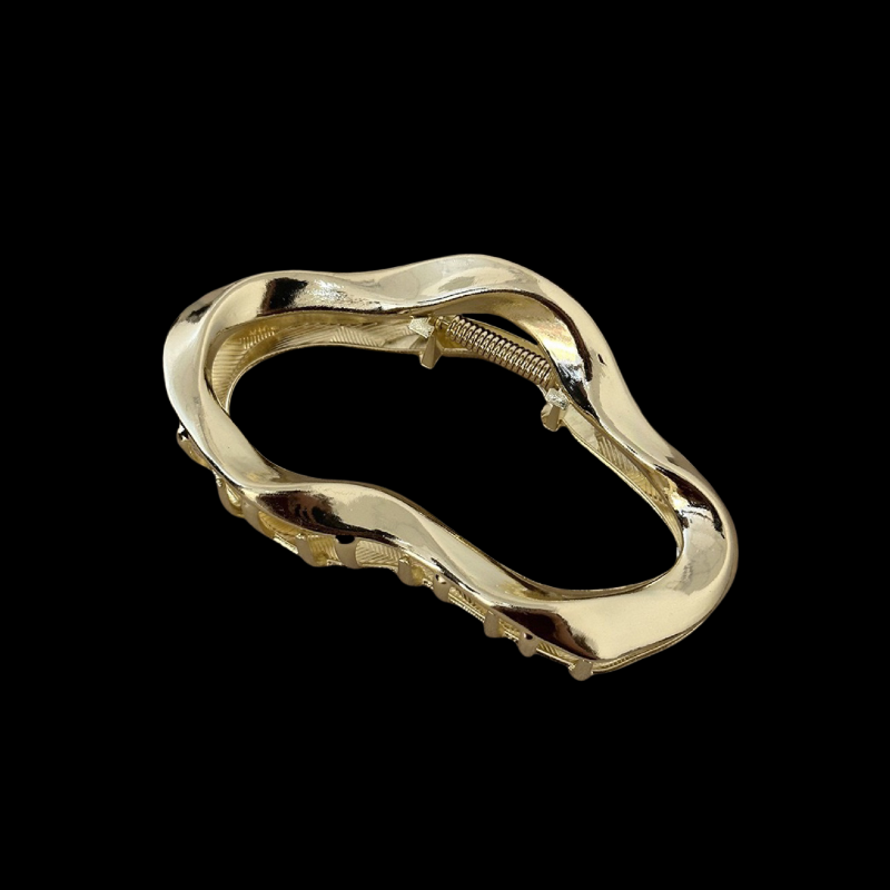 Abstract Line Hair Claw - Geometric Metal Clip (3 Options)