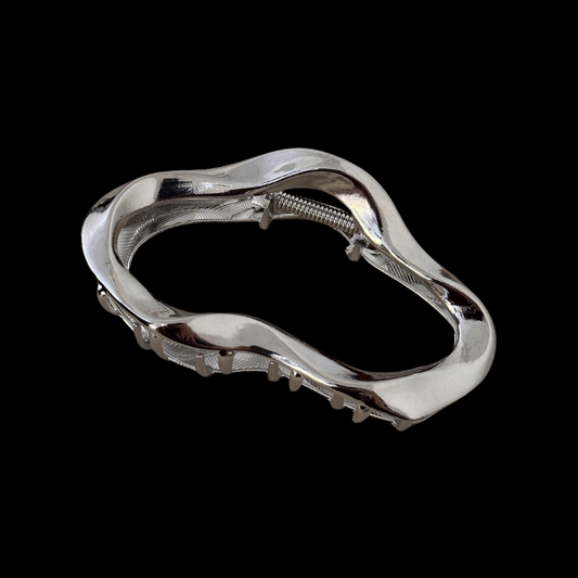 Abstract Line Hair Claw - Geometric Metal Clip (3 Options)