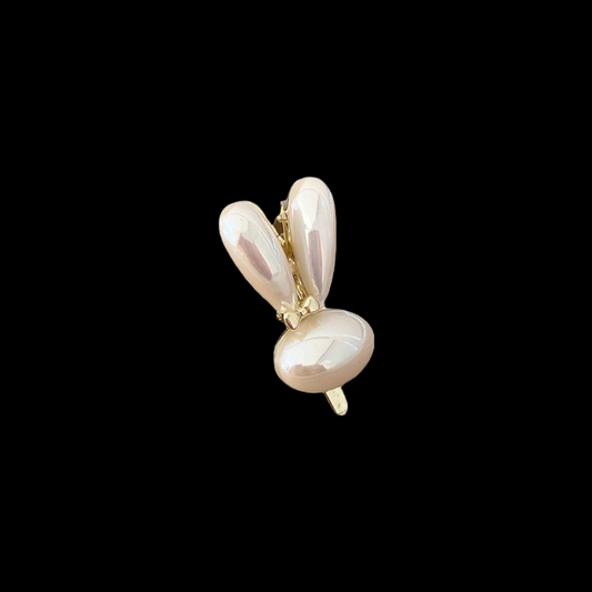 Bunny Pearl Hair Clip