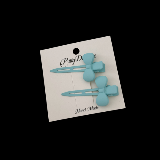 [K-Beauty] Pastel Snap Clips - 8 Color Milkshake Duo Set