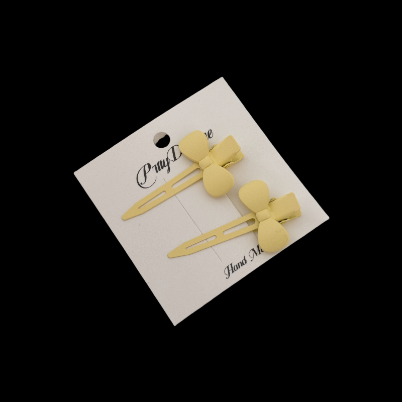 [K-Beauty] Pastel Snap Clips - 8 Color Milkshake Duo Set