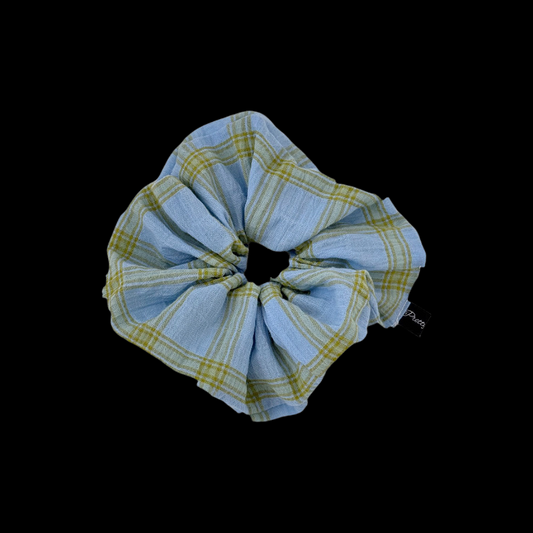 Plaid Patchwork Scrunchie - Europe Elegance Hair Tie