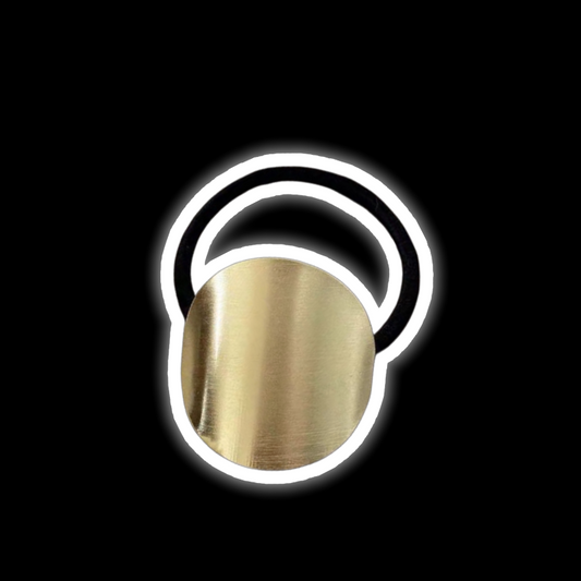 Brushed Metal Hair Tie - Minimalist Elastic (7 Styles)