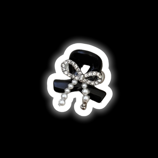 Crystal Hair Clip - Mini Bow Barrettes (2 Colors)