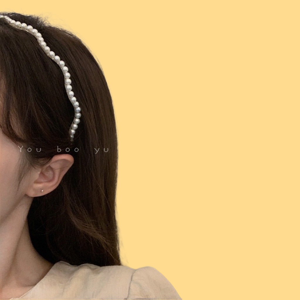 Elegant Freshwater Pearl Headband
