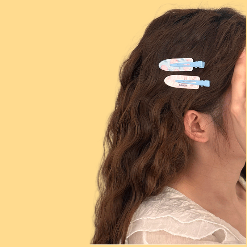 Juice Series Hair Clips - 6 Fruity Designs (Set of 2)