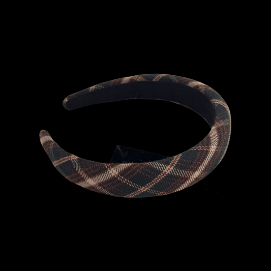 Vintage Plaid Headband - Wide Knit Hairband (Fall Collection)