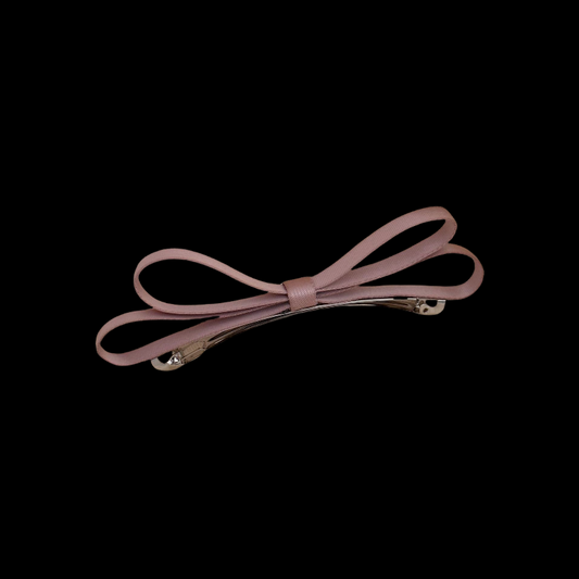 French Bow Hair Clip - Minimalist Snap Clip (4 Colors)