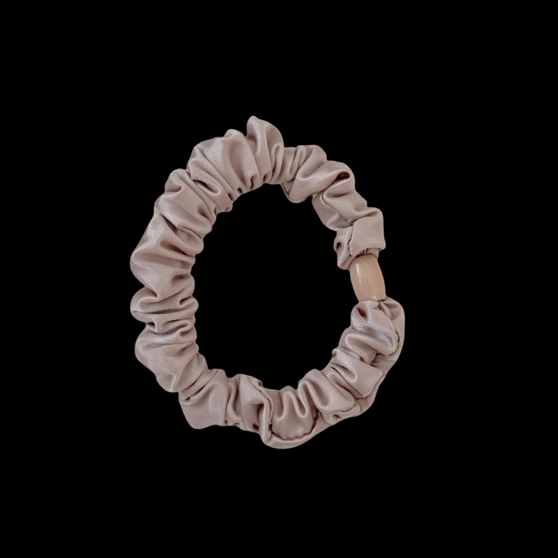 Crushed Satin Hair Tie Set - Minimalist Elegance (8 Neutral Shades)