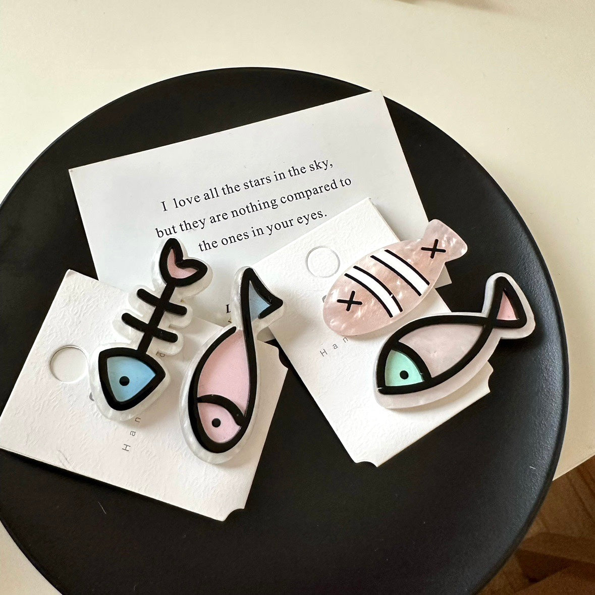 Cartoon Fish Hair Clips - Acrylic Bang Clips (9 Styles)